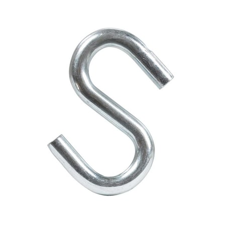 Small Zinc-Plated Silver Steel 2 In. L S-Hook 150 Lb